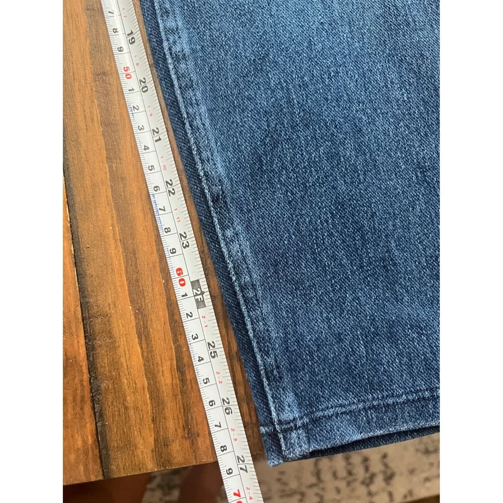 SPANX Jean-ish Ankle Leggings Skinny Jeans Women L Blue Indigo Minimalist
